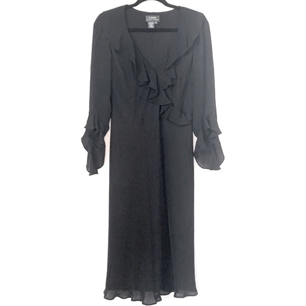 Lauren Ralph Lauren Black Midi Dress